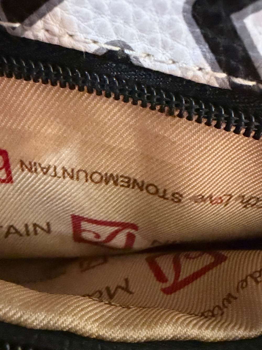 Stone Mountain Accessories Black and White Patterned Shoulder Bag - Picture 7 of 10